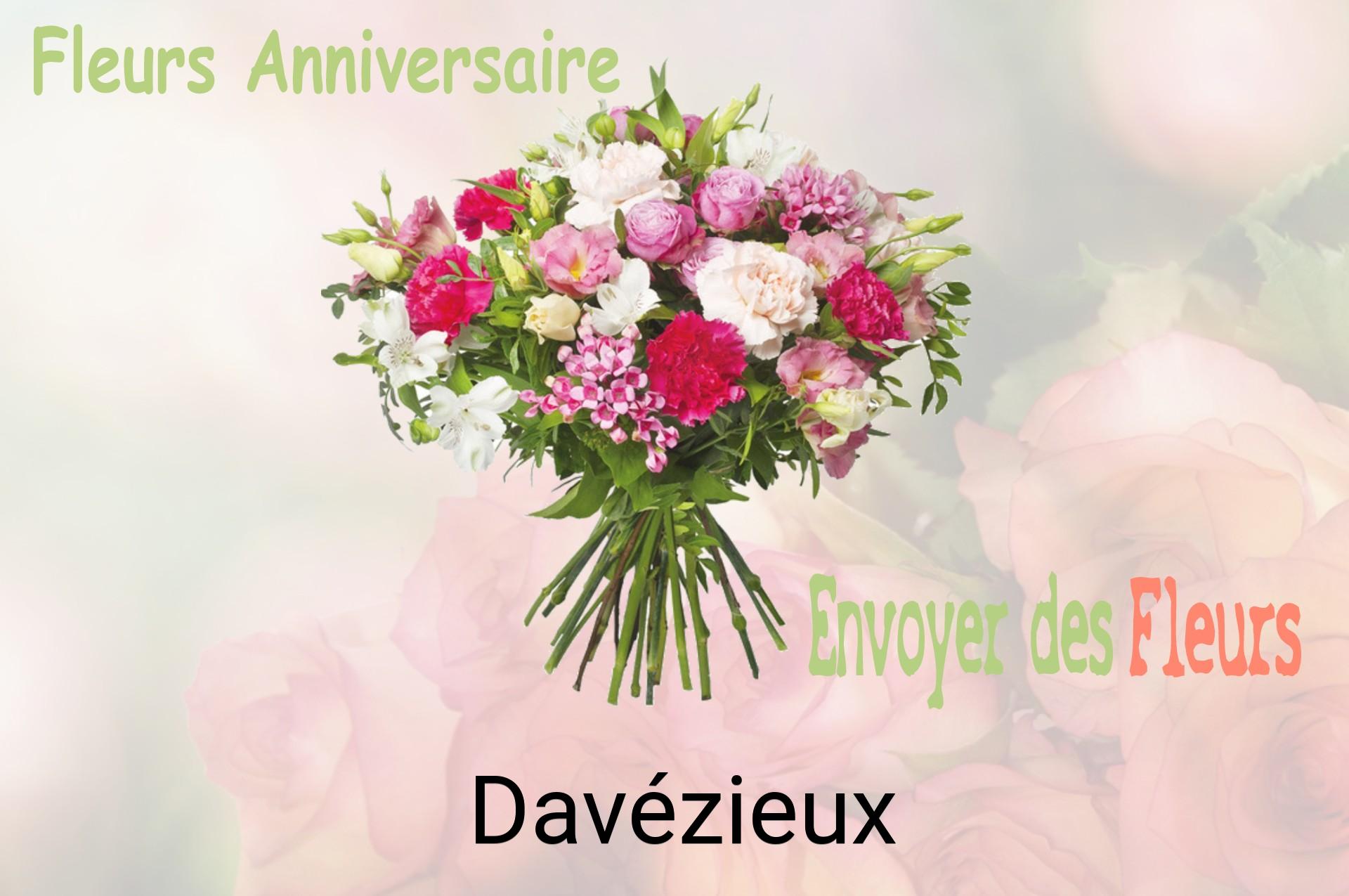 Bouquet de fleurs d’anniversaire livré à Davézieux
