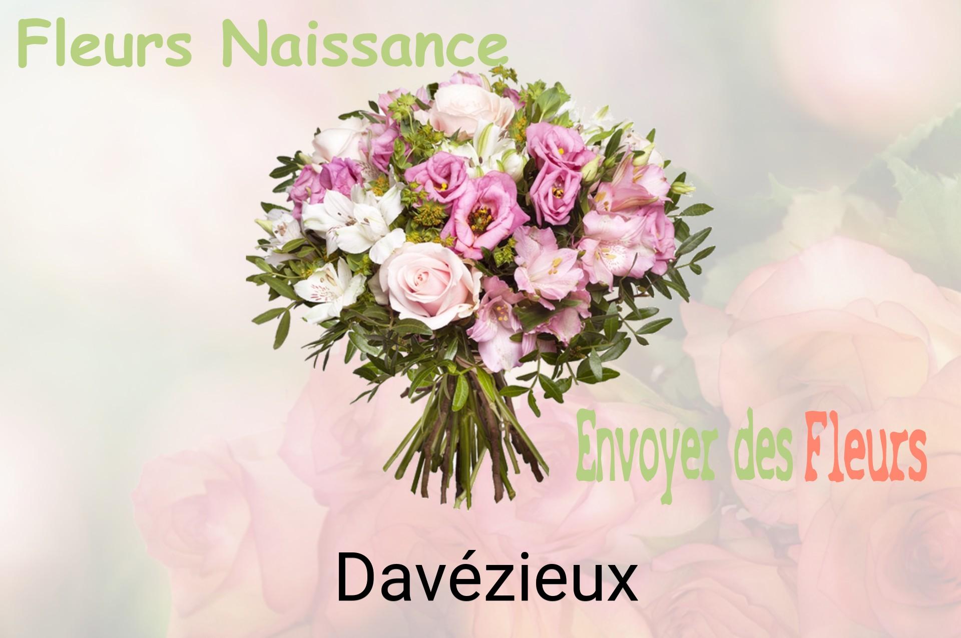 Bouquet de fleurs de naissance livré à Davézieux