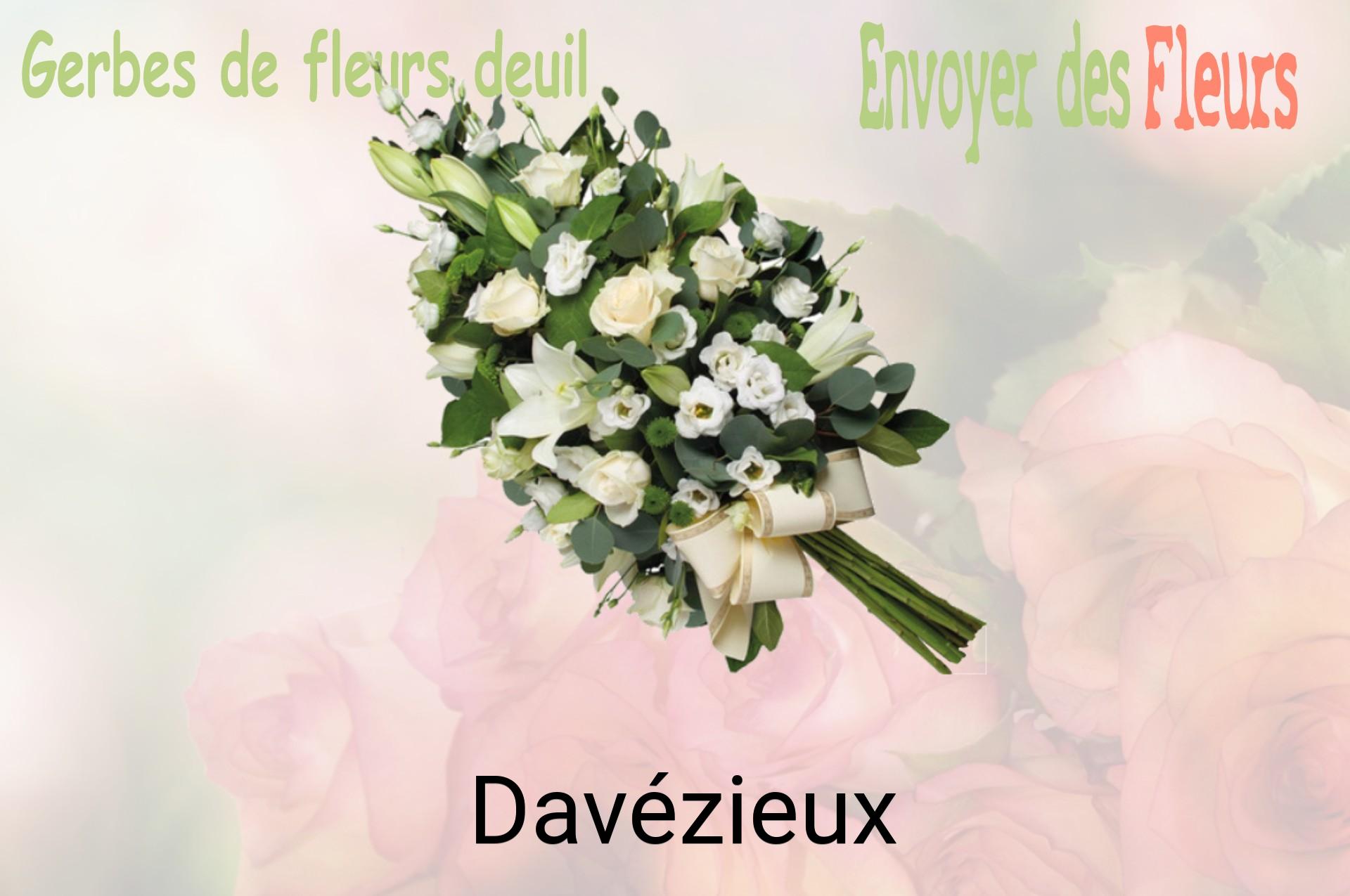 Gerbe de fleurs de deuil livrée à Davézieux